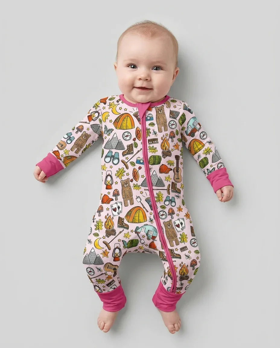 Funny Camper Family Matching Bamboo Convertible Zippy