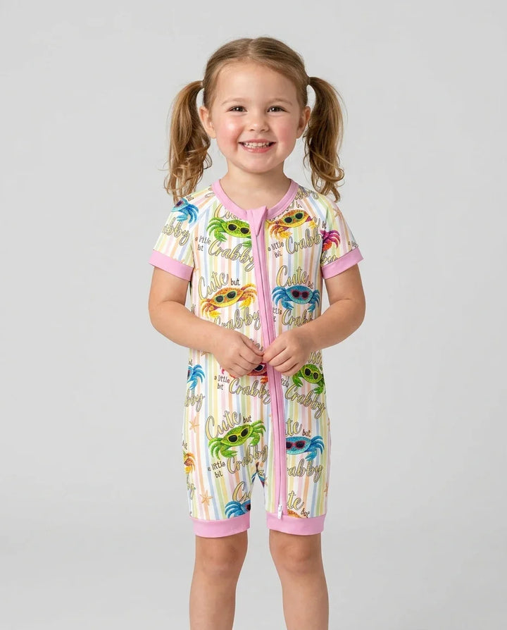 Cute But A Little Bit Crabby Bamboo Shorty Zippy