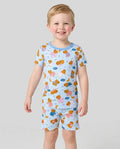 Capyjama Family Matching Bamboo Two Piece Short Sleeve Shorts Pajama Set