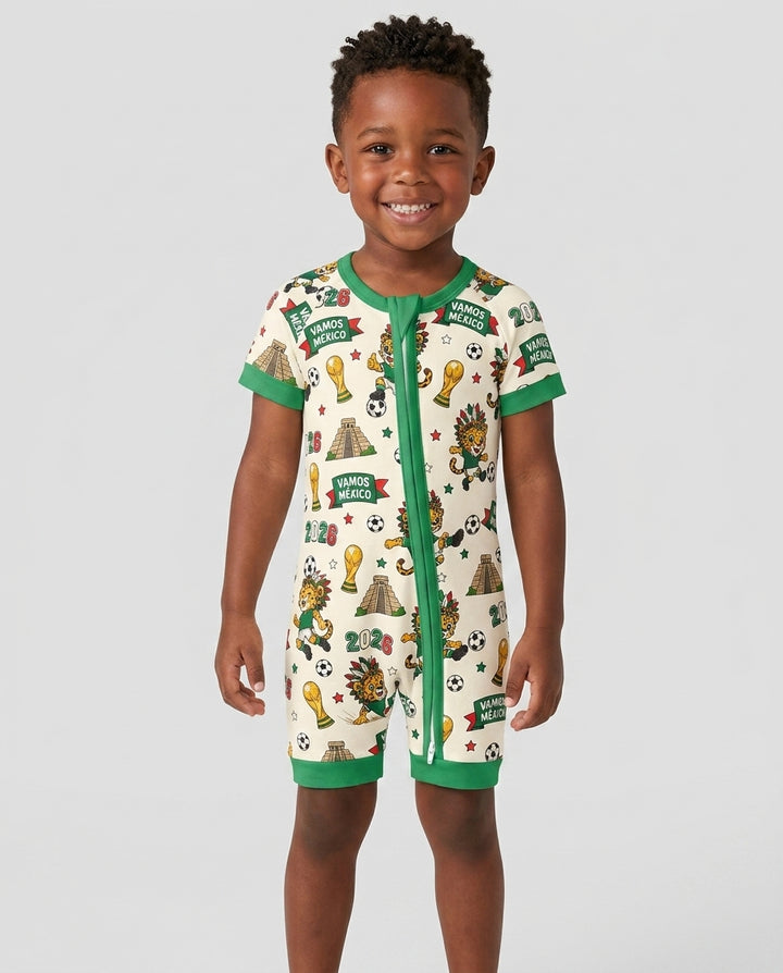 Jaguar 2026 Vamos Mexico Family Matching Bamboo Shorty Zippy