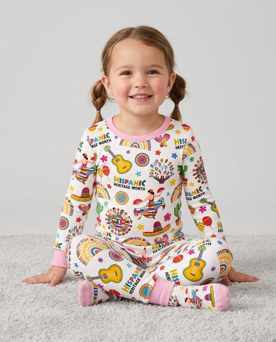 Template Bamboo Two Piece Long Sleeve Pyjamas Set