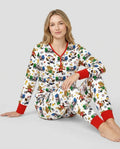 Soccer Cup Cute Mascots Bamboo Women Pajama Set