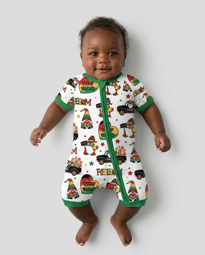 Gnome Happy Juneteenth Bamboo Shorty Zippy