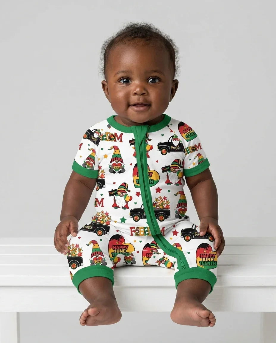Gnome Happy Juneteenth Bamboo Shorty Zippy