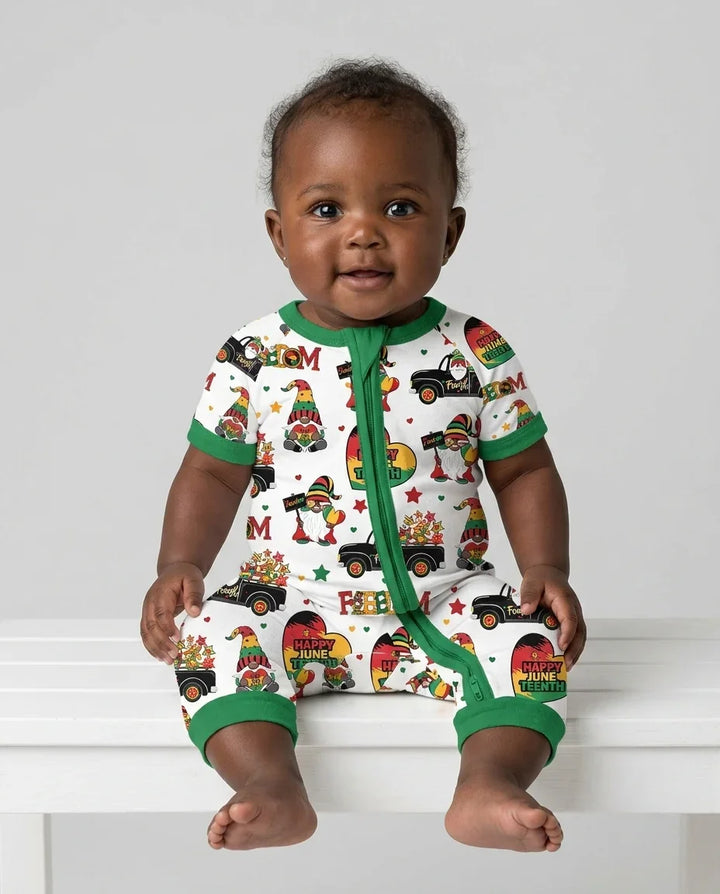 Gnome Happy Juneteenth Bamboo Shorty Zippy