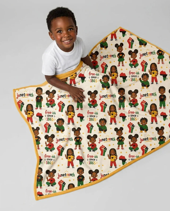 Juneteenth Free-ish Since 1865 Bamboo Blanket