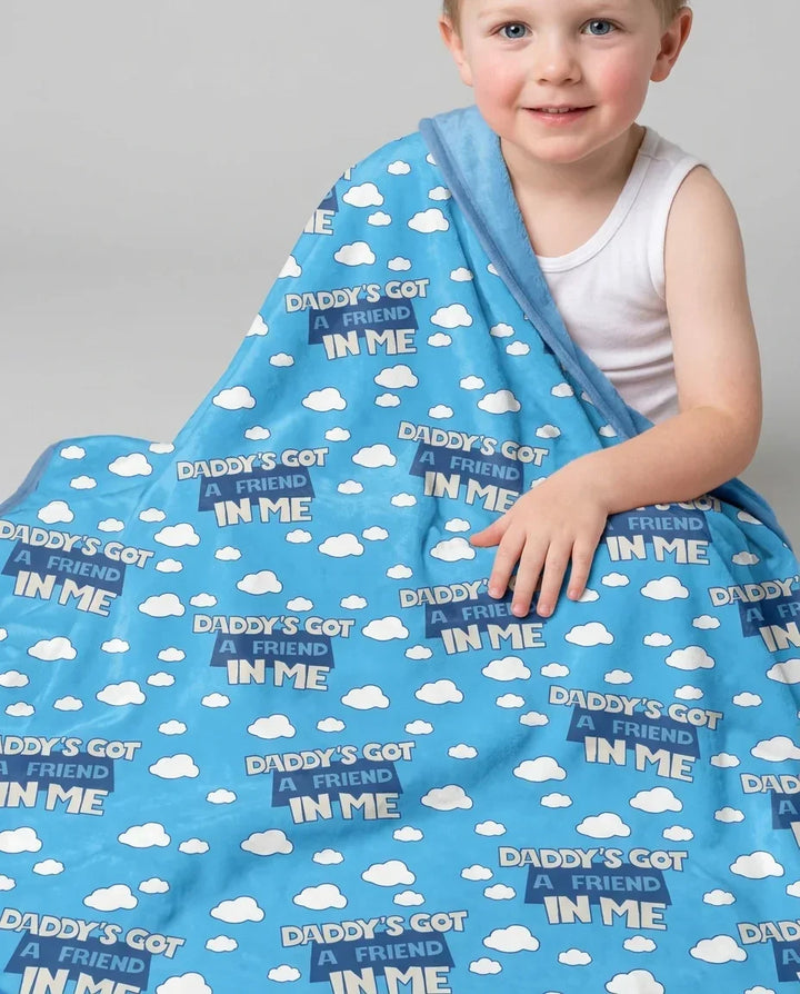 Daddy's Got A Friend In Me Bamboo Blanket