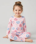 4th of July Pretzel  Bamboo Two Piece Long Sleeve Pajama Set