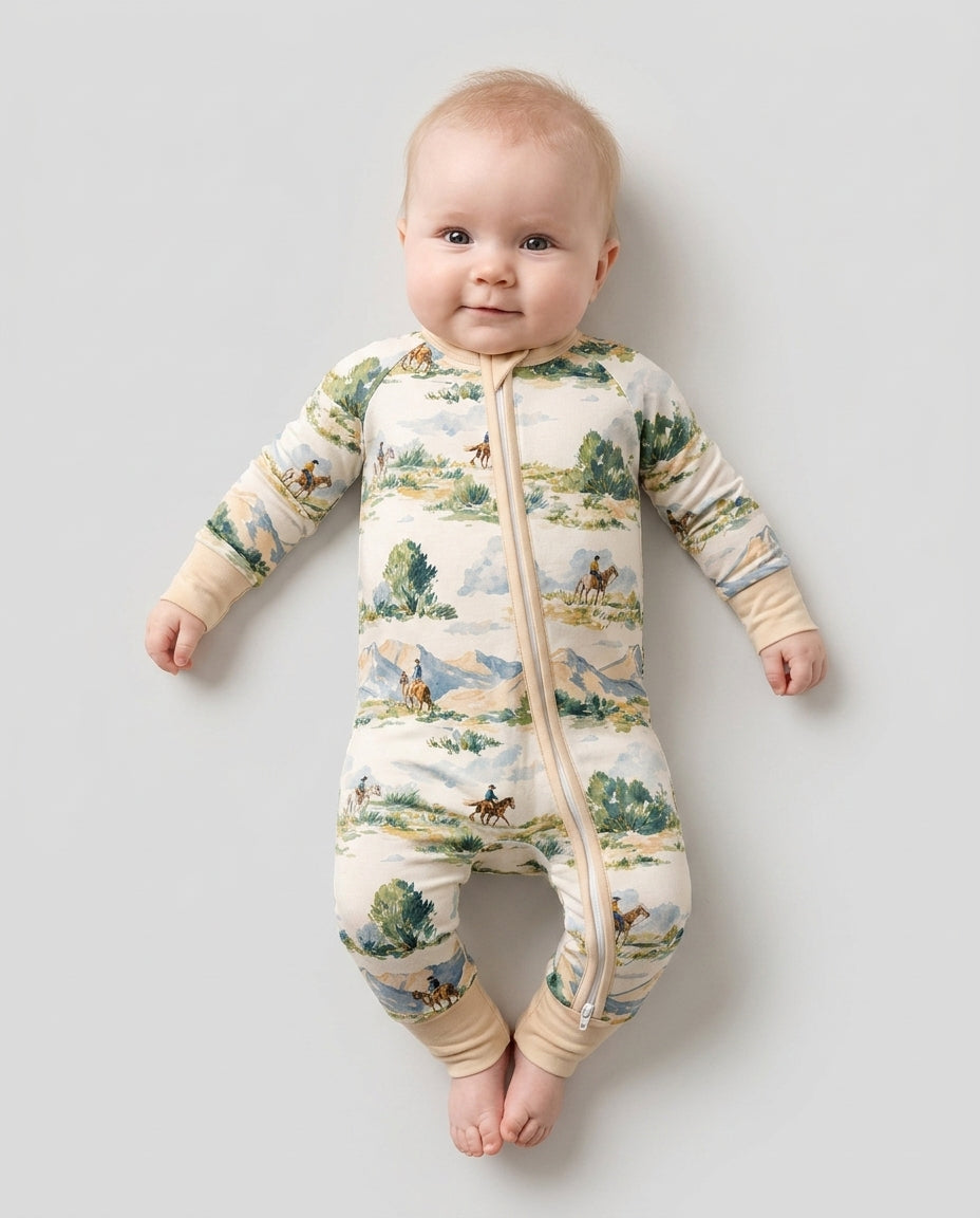 Western Cowboy Landscape Bamboo Convertible Zippy