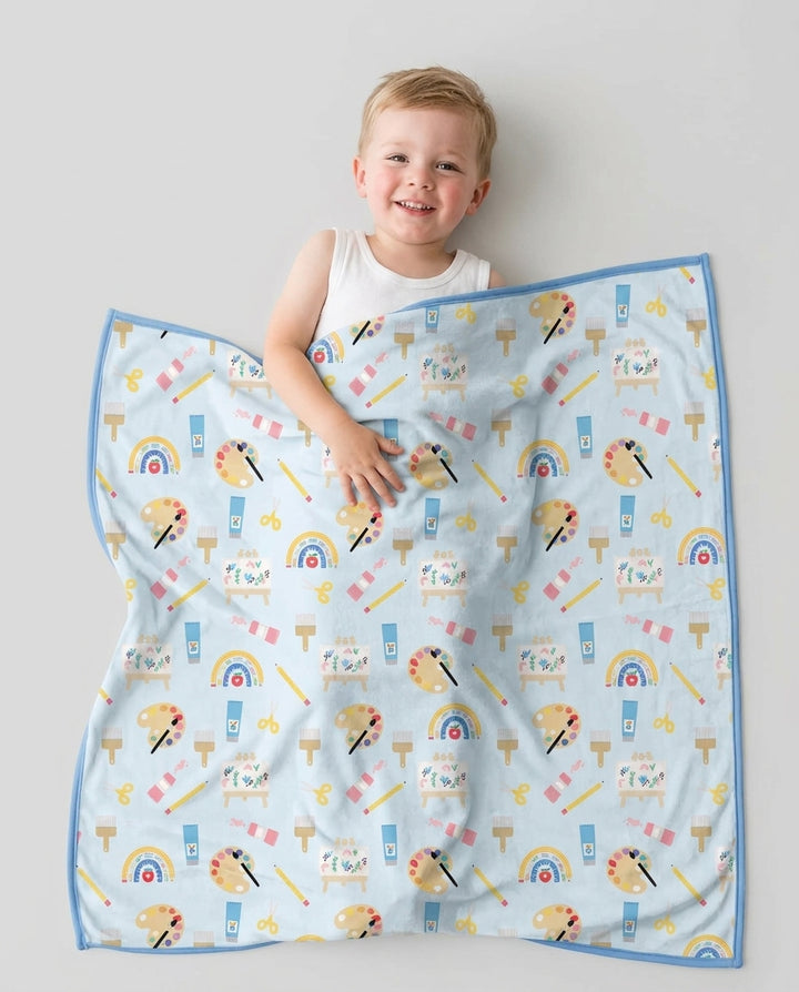 Custom Name When I Wake Up I Will Be Starting School Bamboo Blanket