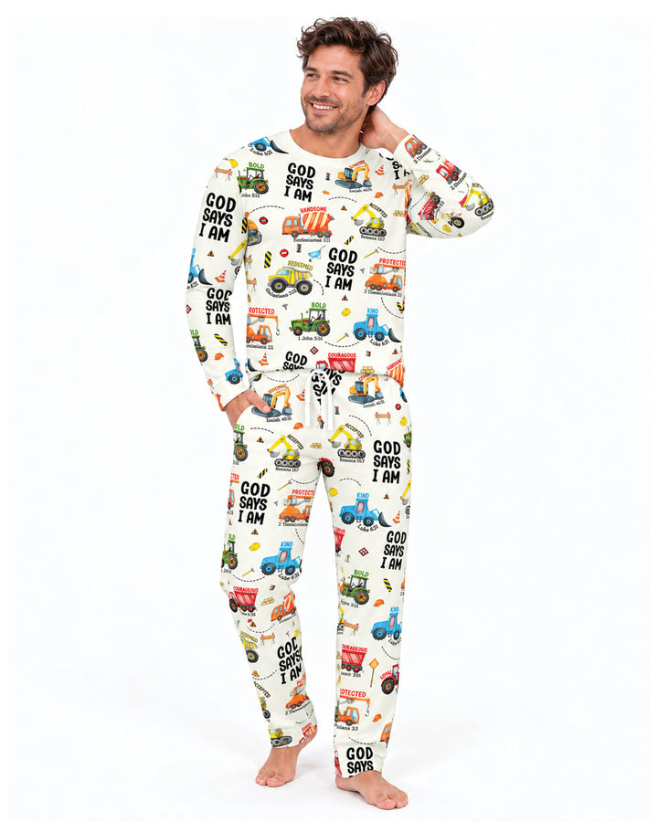 God Says I am Bamboo Men's Pyjamas Set