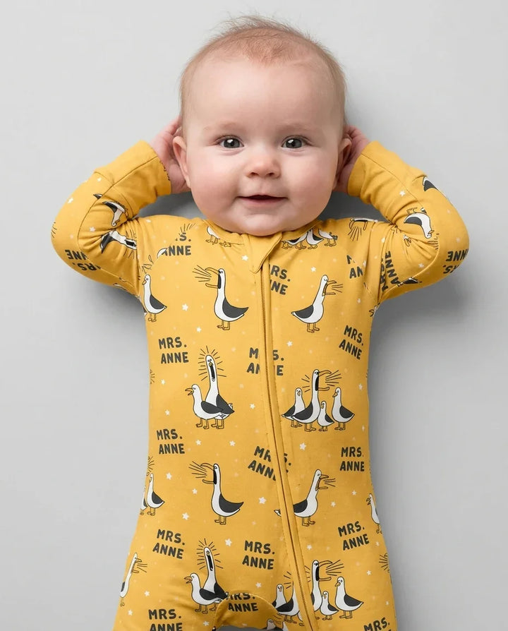 Custom Funny Seagulls Teacher Bamboo Convertible Zippy