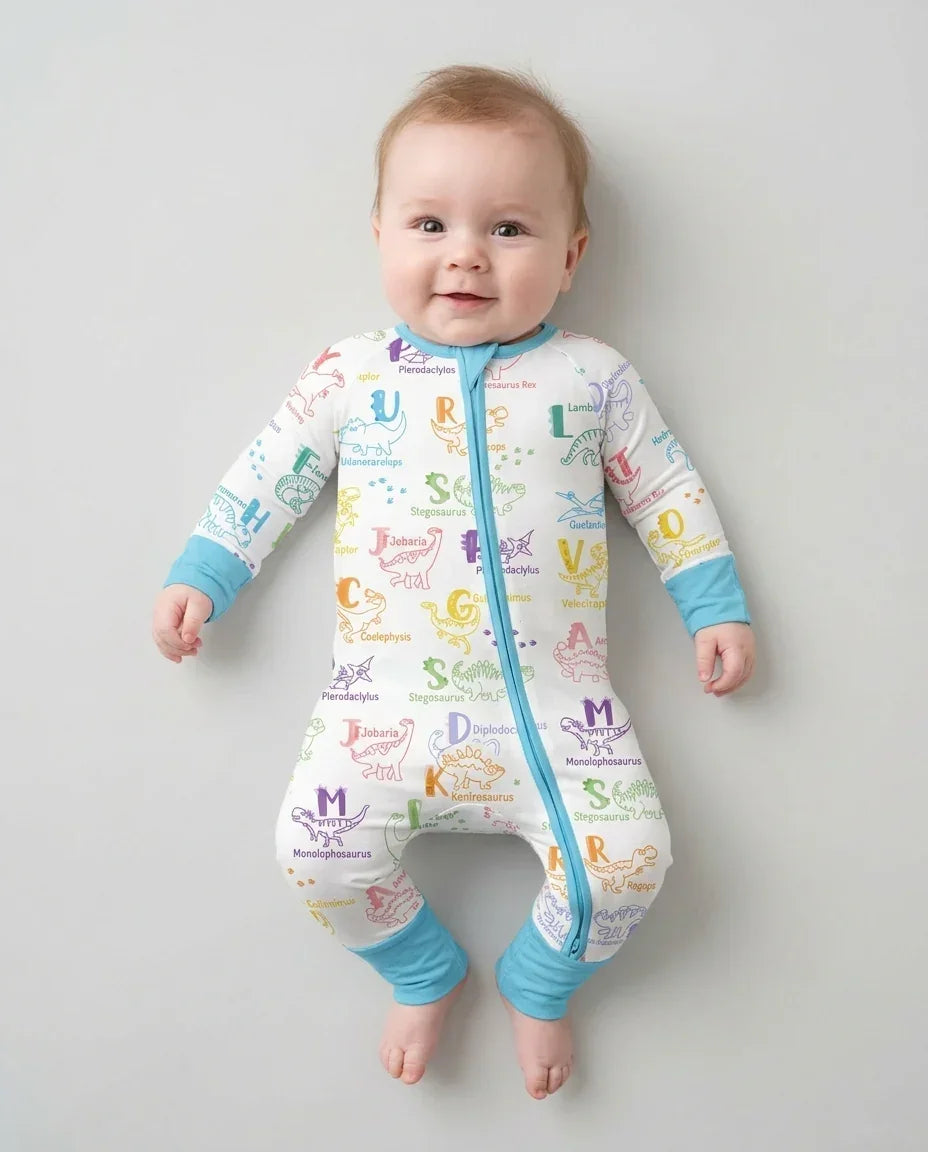 Dino Alphabet ABC Bamboo Convertible Zippy