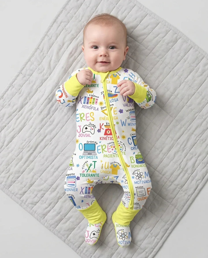You Are Spanish Alphabet Version Bamboo Convertible Zippy