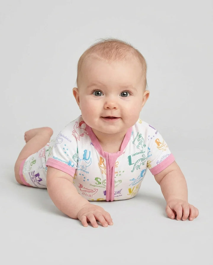Dino Alphabet ABC Bamboo Shorty Zippy