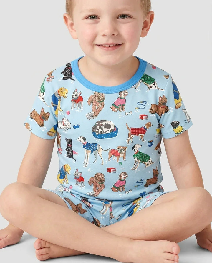 Best Bud Bark Family Matching Bamboo Two Piece Short Sleeve Shorts Pajama Set