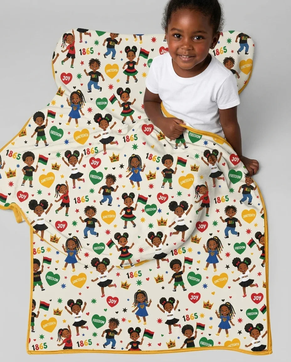 Celebrate Juneteenth Freedom Bamboo Blanket
