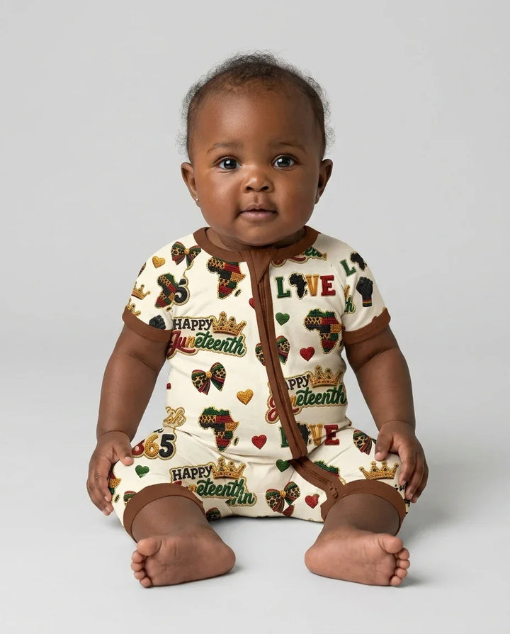 Juneteenth Free-ish Since 1865 Bamboo Shorty Zippy