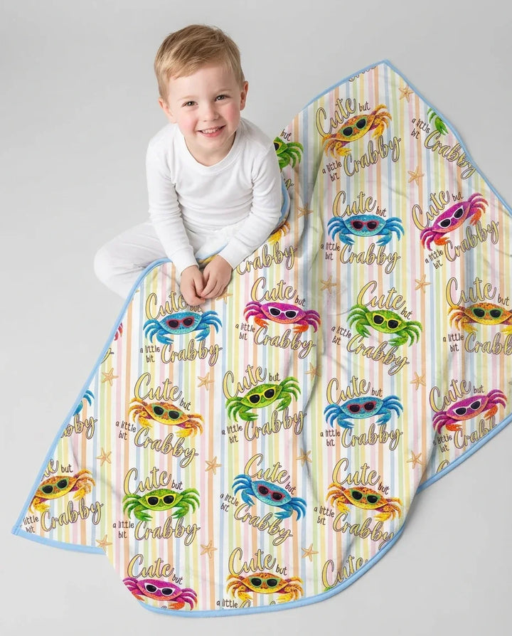 Cute But A Little Bit Crabby Bamboo Blanket