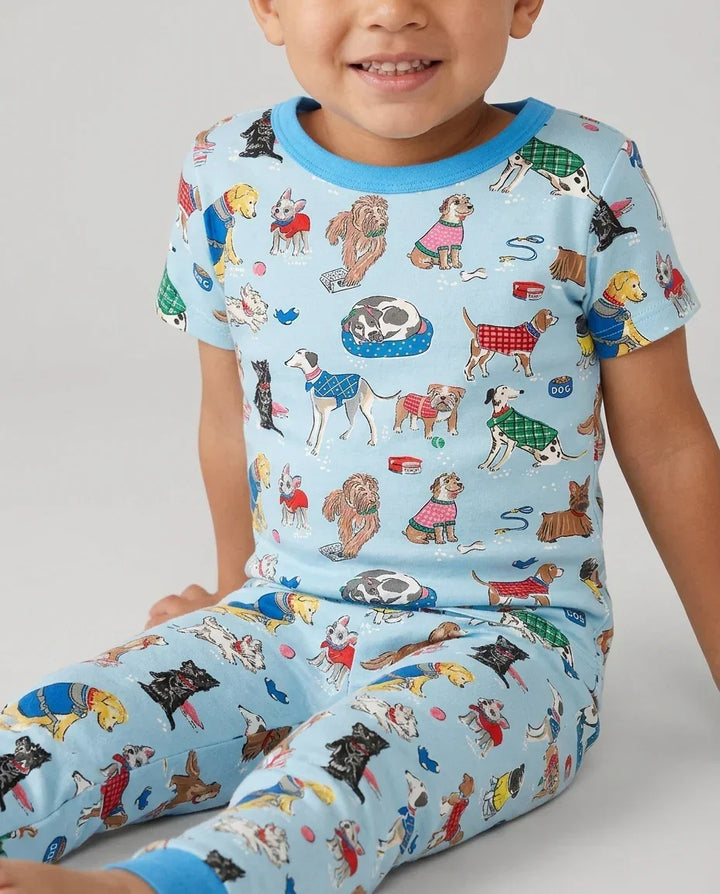 Best Bud Bark Family Matching Bamboo Two Piece Short Sleeve Pajama Set