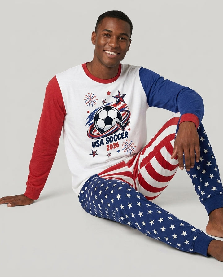 USA Soccer 2026 Family Matching Bamboo Men's Pajama Set