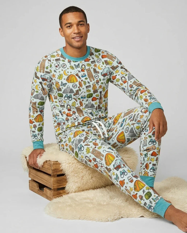 Funny Camper Family Matching Bamboo Men's Pajama Set
