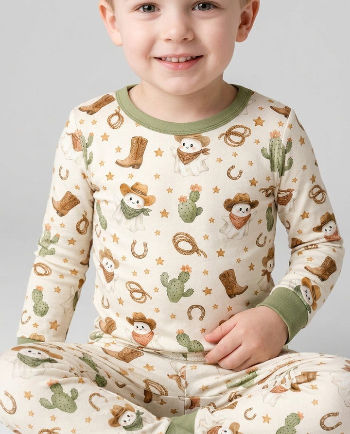 Template Bamboo Two Piece Long Sleeve Pyjamas Set