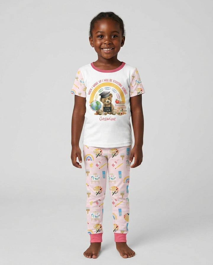 CUSTOM Template Bamboo Two Piece Short Sleeve Pyjamas Set