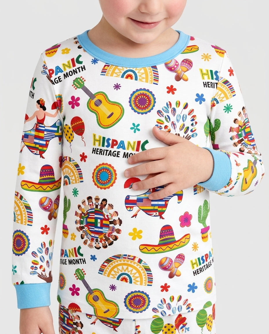 Template Bamboo Two Piece Long Sleeve Pyjamas Set