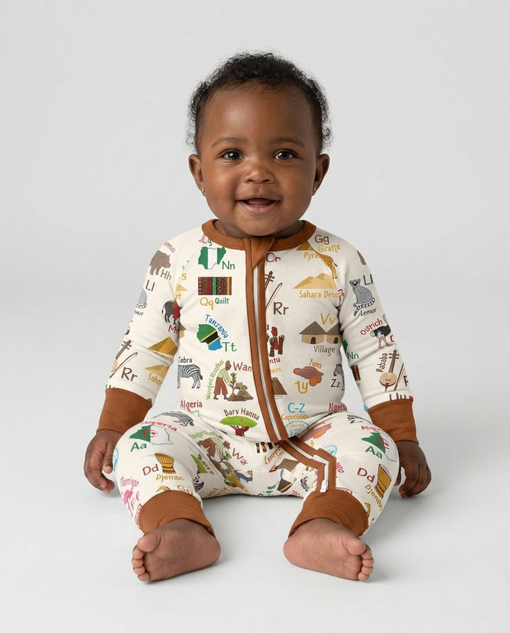 Explore Africa Geography Alphabet Bamboo Convertible Zippy