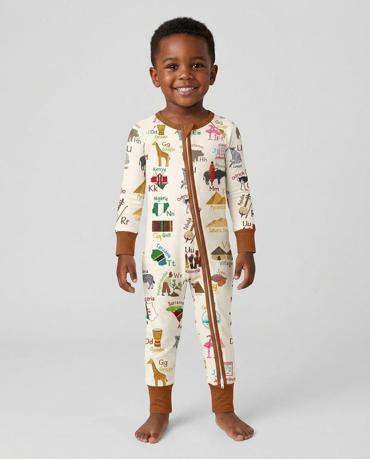 Explore Africa Geography Alphabet Bamboo Convertible Zippy