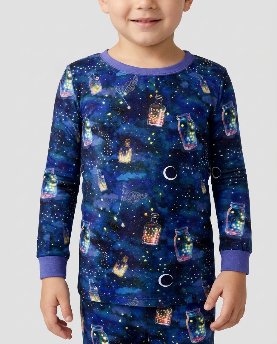 Template Bamboo Two Piece Long Sleeve Pyjamas Set