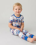 Small Town Freedom USA Bamboo Two Piece Short Sleeve Pajama Set