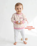 Custom Embroidered Mommy and Me Matching Bamboo Crewneck Sweatshirt
