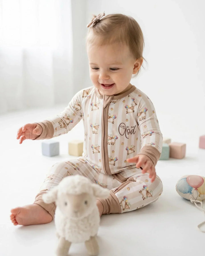 Child Of God Embroidered Baby Bamboo Convertible Zippy
