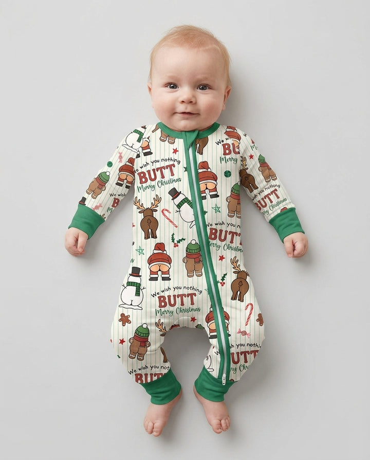 We Wish You Nothing Butt Merry  Bamboo Convertible Zippy