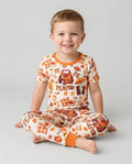 Fall Tis the Season Bamboo Two Piece Short Sleeve Pajama Set