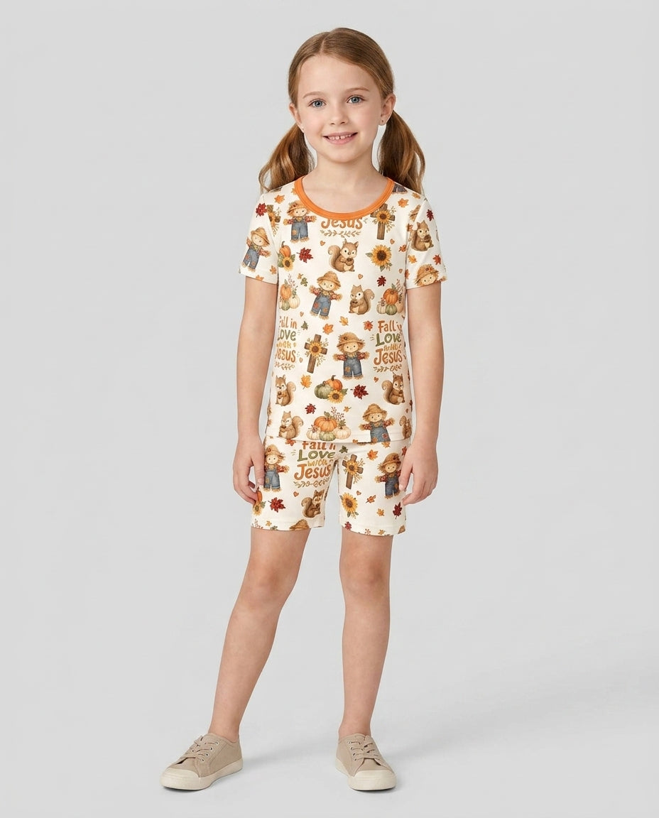 Template Bamboo Two Piece Short Sleeve Shorts Pyjamas Set
