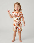 Template Bamboo Two Piece Short Sleeve Shorts Pyjamas Set