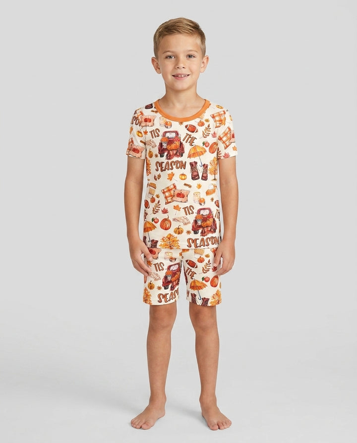 Template Bamboo Two Piece Short Sleeve Shorts Pyjamas Set
