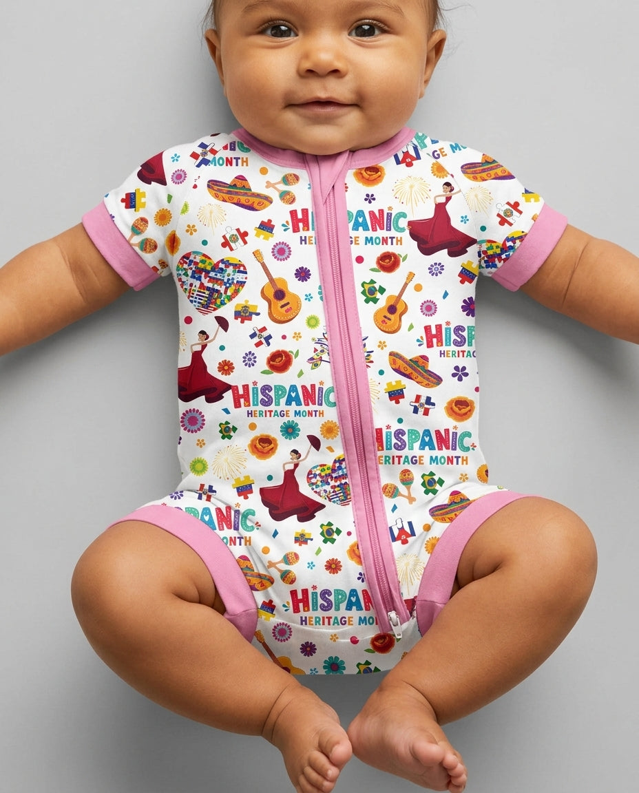 Fiesta Hispanic Heritage Month Bamboo Shorty Zippy