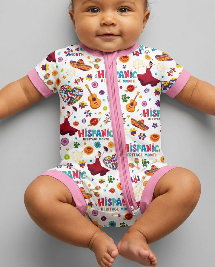 Fiesta Hispanic Heritage Month Bamboo Shorty Zippy