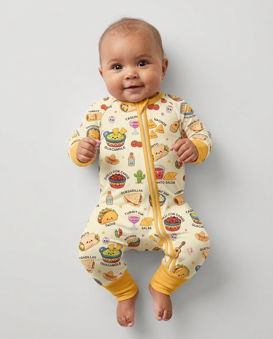 Kawaii Mexican Food Bamboo Convertible Zippy