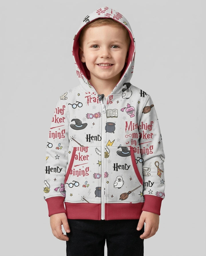 Custom Name Mischief Maker In Training Bamboo Zip Hoodie