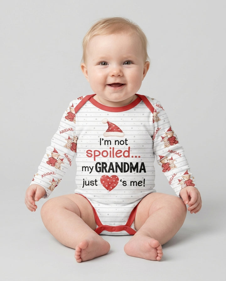 Custom Name I'm Not Spoiled Bamboo Bodysuit