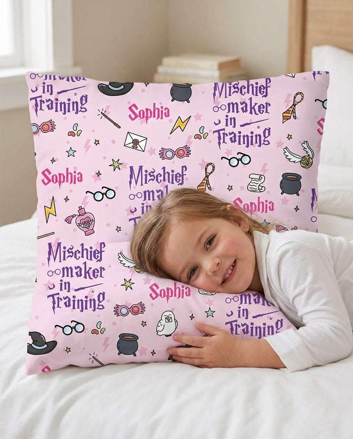 Custom Name Mischief Maker In Training Bamboo Pillow Case