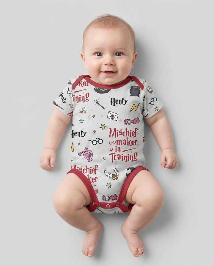 Custom Name Mischief Maker In Training Bamboo Bodysuit