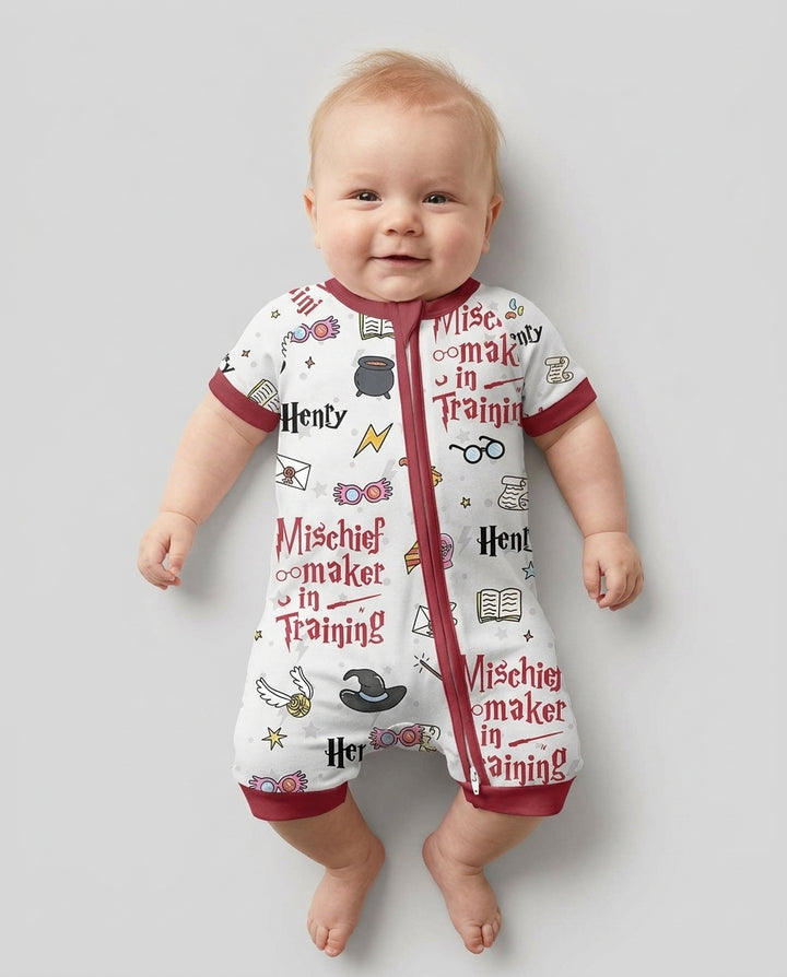 Custom Name Mischief Maker In Training Bamboo Shorty Zippy