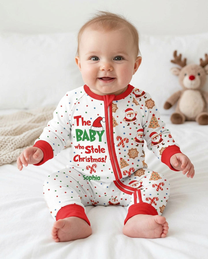 Custom Name The Baby Who Stole Christmas Bamboo Convertible Zippy