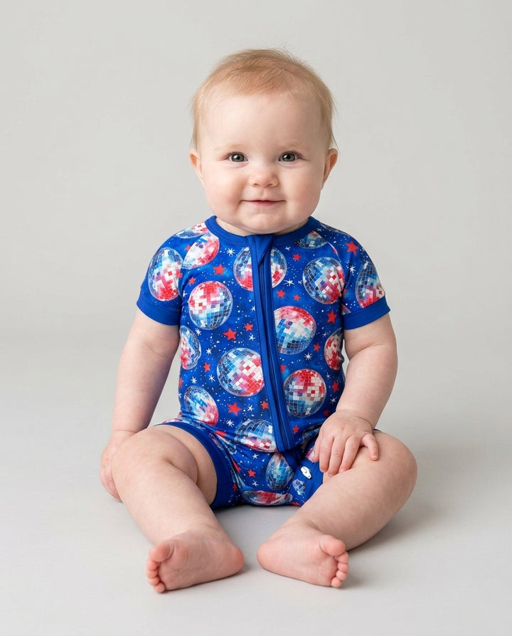 USA Disco Balls Bamboo Shorty Zippy